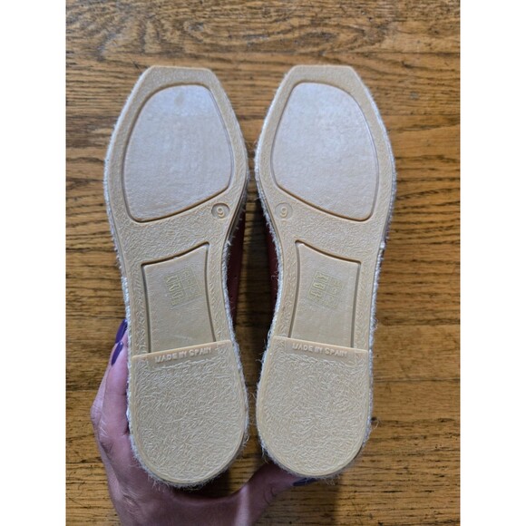 Everlane Womens Espadrille Leather Square Toe Slip On Burnt Sienna Size 9 New - Picture 5 of 9